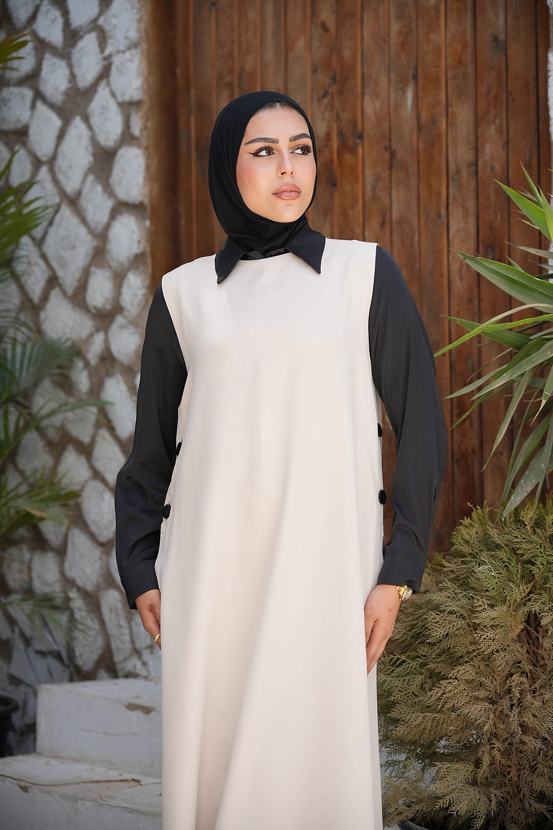 Frame camel dress