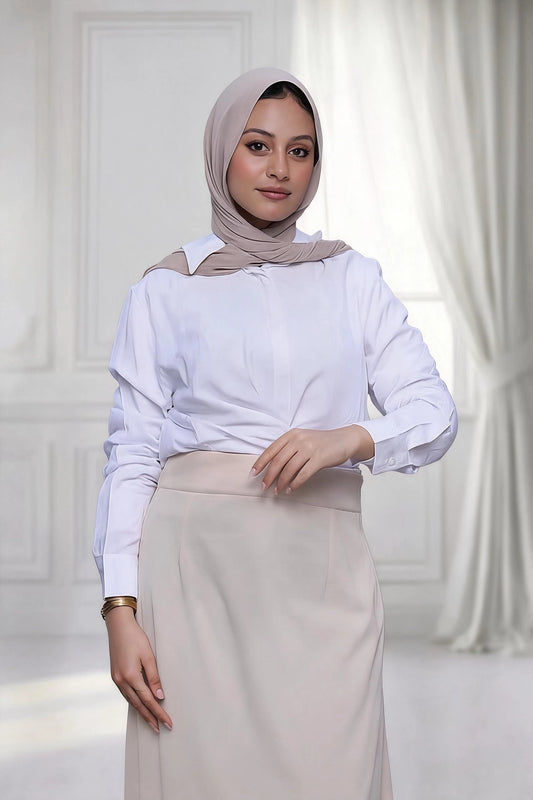 Breathable white cotton Shirt